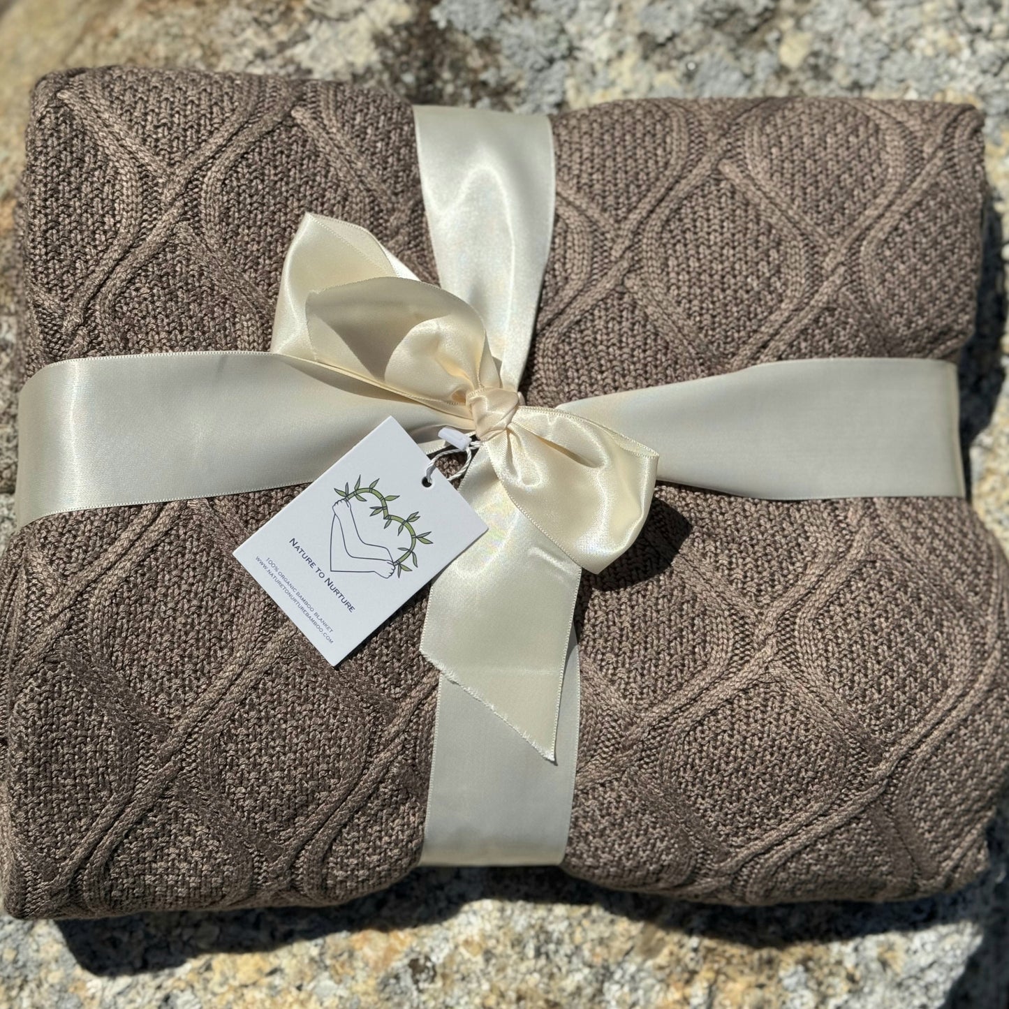 The Diamante. Bamboo Throw Blanket with Aromatherapy