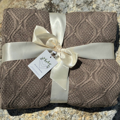 The Diamante. Bamboo Throw Blanket with Aromatherapy