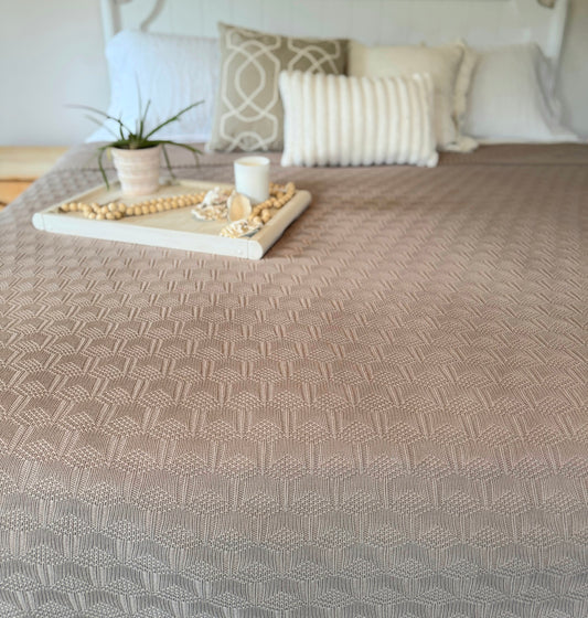 NEW! Organic Bamboo Knitted Bed Blanket
