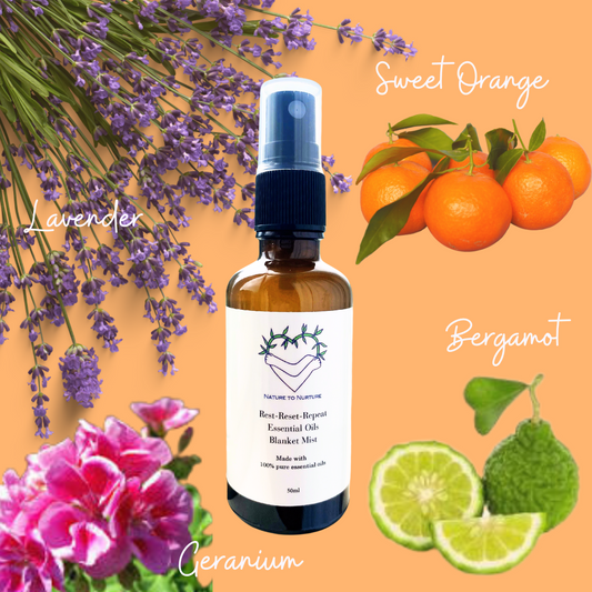 Rest Reset Repeat Essential Oils Blanket Mist