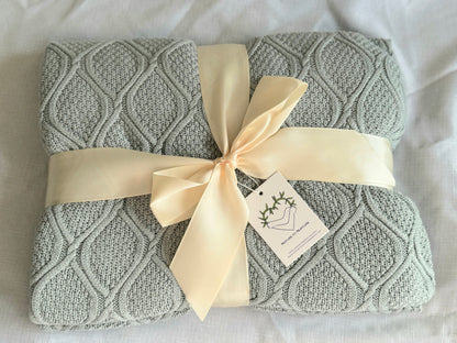 The Diamante. Bamboo Throw Blanket with Aromatherapy