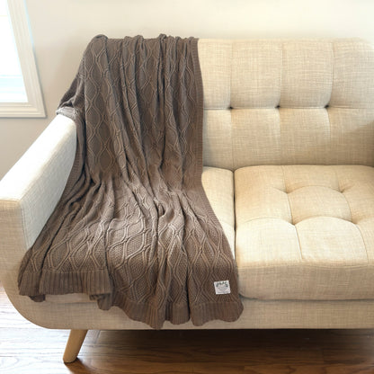 The Diamante. Bamboo Throw Blanket with Aromatherapy