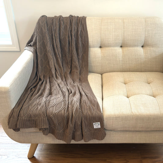 The Diamante. Bamboo Throw Blanket with Aromatherapy