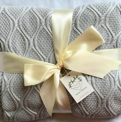 The Diamante. Bamboo Throw Blanket with Aromatherapy